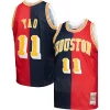 Splendido Yao Ming Houston Rockets Hardwood Classics 2004/05 Split Swingman Jersey Navy/Red