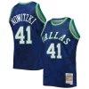 Elegante Stupendo Bellissimo Dirk Nowitzki Dallas Mavericks Hardwood Classics 1998/99 Lunar New Year Swingman Jersey Blue