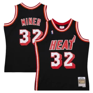 Duraturo Fantastico Harold Miner Miami Heat 1992/93 Hardwood Classics Swingman Throwback Jersey Black