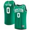Incantevole Jayson Tatum Boston Celtics 2024 NBA Finals Champions Fast Break Replica Player Jersey Kelly Green Icon Edition