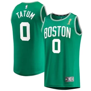 Incantevole Jayson Tatum Boston Celtics 2024 NBA Finals Champions Fast Break Replica Player Jersey Kelly Green Icon Edition