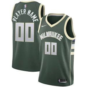 Moderno Milwaukee Bucks Nike Swingman Custom Jersey Green Icon Edition