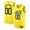 Splendido Utah Jazz Nike Unisex Swingman Custom Jersey Gold Icon Edition