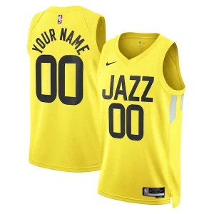 Splendido Utah Jazz Nike Unisex Swingman Custom Jersey Gold Icon Edition
