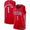 Bellissimo Zion Williamson New Orleans Pelicans Jordan Brand 2020/21 Swingman Jersey Statement Edition Red