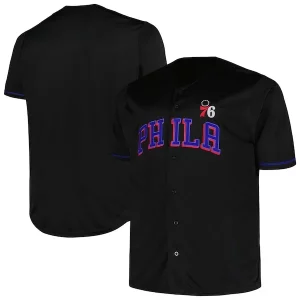 Moderno Philadelphia 76ers Profile Big & Tall Pop Jersey Black