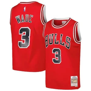 Versatile Elegante Dwyane Wade Chicago Bulls 2016/17 Hardwood Classics Swingman Jersey Red