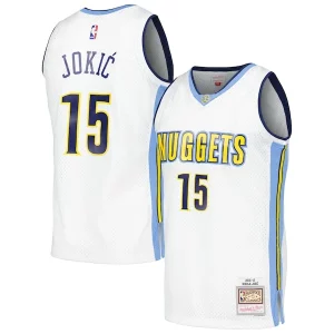 Moderno Comodo Classico Nikola Jokic Denver Nuggets 2016/17 Throwback Swingman Jersey White