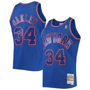 Lussuoso Ottimo Eccezionale Charles Oakley New York Knicks 1996/97 Hardwood Classics Swingman Jersey Blue