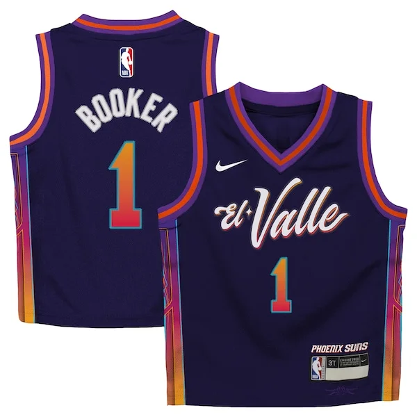 Fantastico Prestigioso Devin Booker Phoenix Suns Nike Toddler Swingman Replica Jersey City Edition Purple