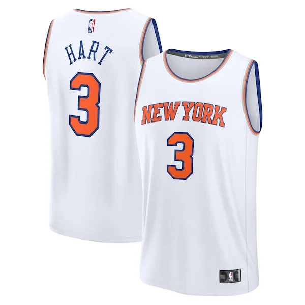 Prestigioso Josh Hart New York Knicks Fast Break Replica Player Jersey Association Edition White