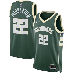 Pratico Bellissimo Khris Middleton Milwaukee Bucks Nike Unisex Swingman Jersey Icon Edition Hunter Green