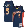 Cool Sofisticato Baron Davis Golden State Warriors 2006/07 Hardwood Classics NBA 75th Anniversary Diamond Swingman Jersey Royal