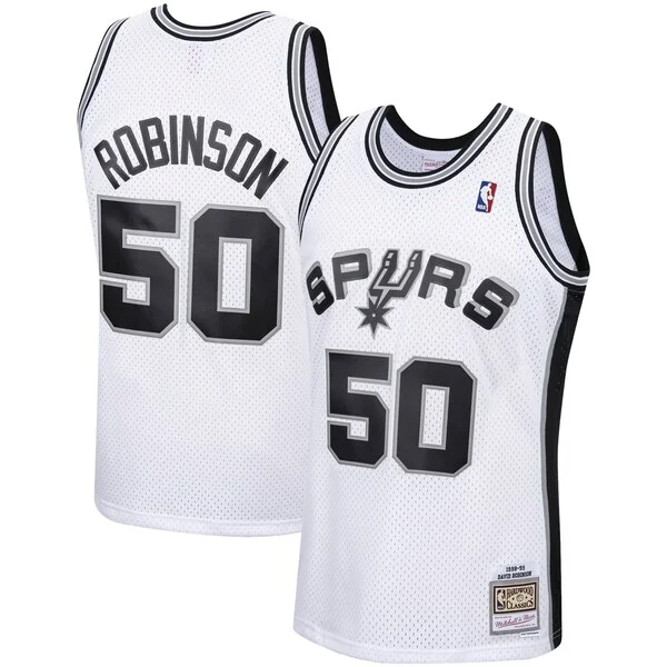 Eccezionale Lussuoso David Robinson San Antonio Spurs 1998/99 Hardwood Classics Swingman Jersey White