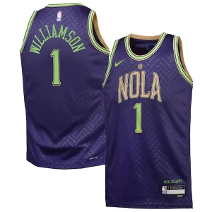 Attraente Robusto Zion Williamson New Orleans Pelicans Nike Youth 2024/25 Swingman Player Jersey City Edition Purple