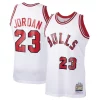 Accattivante Sofisticato Michael Jordan Chicago Bulls 1984/85 Hardwood Classics Rookie Authentic Jersey White/Red