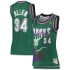 Ottimo Duraturo Ray Allen Milwaukee Bucks Women's 1996/97 Hardwood Classics Swingman Jersey Green