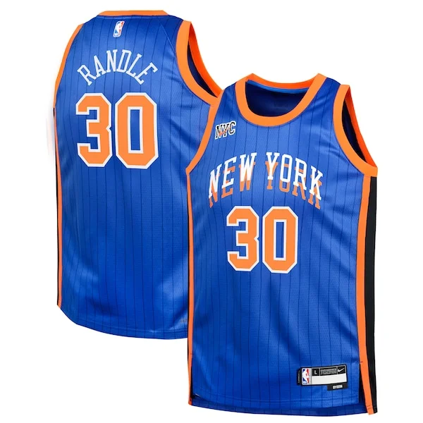 Delizioso Raffinato Julius Randle New York Knicks Nike Youth Swingman Replica Jersey City Edition Blue