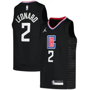 Classico Attraente Kawhi Leonard LA Clippers Jordan Brand Youth 2020/21 Swingman Player Jersey Black Statement Edition