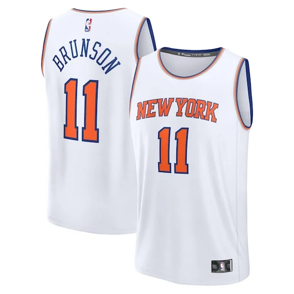Trendy Cool Jalen Brunson New York Knicks Fast Break Replica Player Jersey Association Edition White