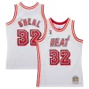 Stupendo Incantevole Versatile Shaquille O'Neal Miami Heat 2007/08 Hardwood Classics Swingman Jersey White
