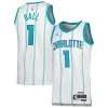 Delizioso LaMelo Ball Charlotte Hornets Jordan Brand Unisex Swingman Jersey Association Edition White/Teal