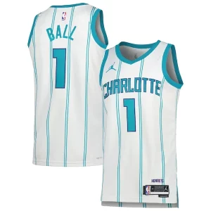Delizioso LaMelo Ball Charlotte Hornets Jordan Brand Unisex Swingman Jersey Association Edition White/Teal
