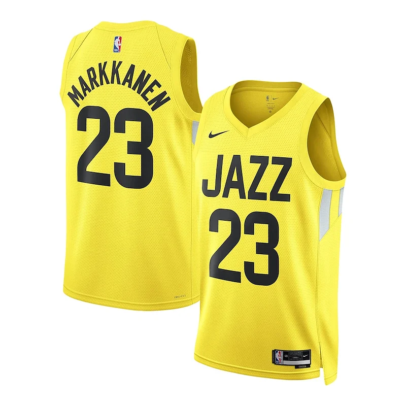 Robusto Duraturo Lauri Markkanen Utah Jazz Nike Unisex Swingman Jersey Association Edition Gold