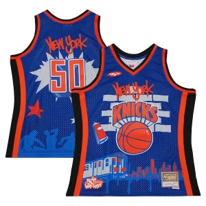 Robusto Classico New York Knicks x Tats Cru Hardwood Classics Fashion Jersey Blue