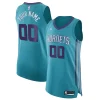Pratico Prestigioso Charlotte Hornets Jordan Brand Authentic Custom Jersey Teal Icon Edition