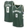 Magnifico Accattivante Damian Lillard Milwaukee Bucks Youth Fast Break Replica Player Jersey Icon Edition Hunter Green