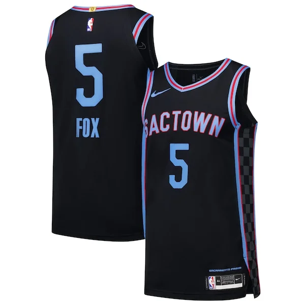 Elegante Gorgeous De'Aaron Fox Sacramento Kings Nike Authentic Player Jersey City Edition Black