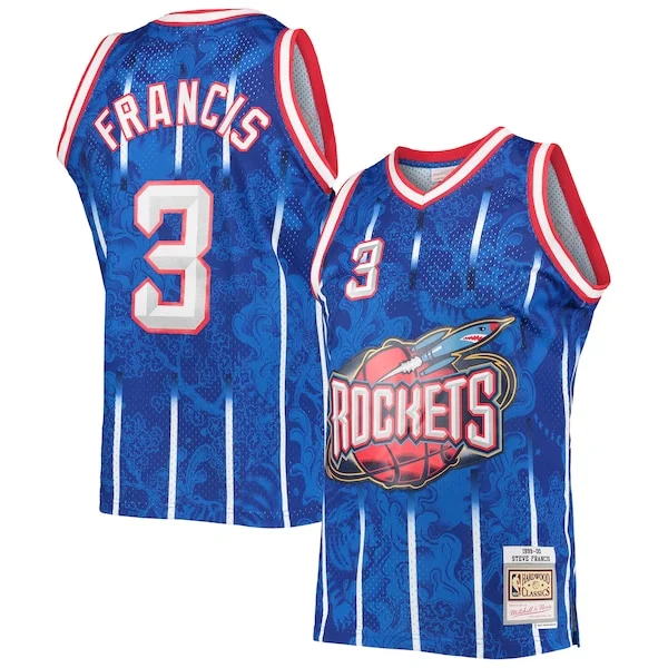 Moderno Steve Francis Houston Rockets Hardwood Classics 1999/00 Lunar New Year Swingman Jersey Blue