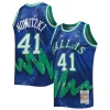 Classico Attraente Splendido Dirk Nowitzki Dallas Mavericks Hardwood Classics 1998/99 Hyper Hoops Swingman Jersey Blue