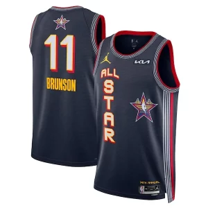 Pratico Lussuoso Sofisticato Jalen Brunson Nike Unisex 2025 NBA All Star Game Swingman Player Jersey Navy
