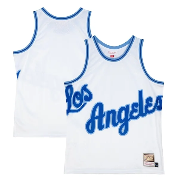 Classico Carino Los Angeles Lakers Hardwood Classics Blown Out Fashion Jersey White