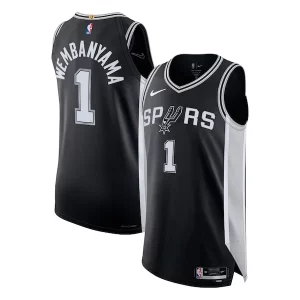Sofisticato Victor Wembanyama San Antonio Spurs Nike Authentic Jersey Icon Edition Black