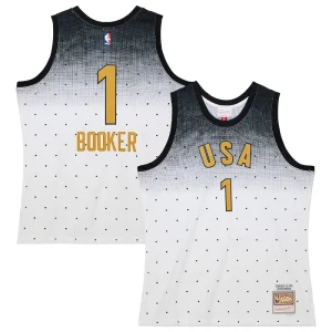 Bellissimo Raffinato Devin Booker Team USA 2016 Hardwood Classics Rising Stars Swingman Jersey White