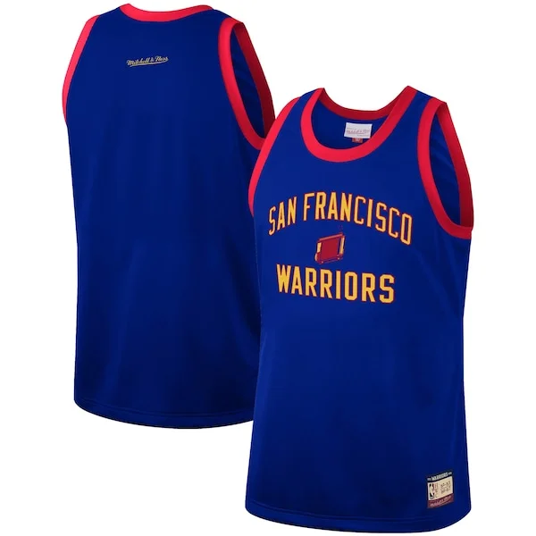 Carino Delizioso Accattivante Golden State Warriors Hardwood Classics Team Heritage Fashion Jersey Royal