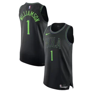 Stupendo Classico Nike Zion Williamson New Orleans Pelicans Authentic Jersey City Edition Black