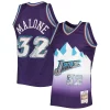 Raffinato Splendido Karl Malone Utah Jazz 1996/97 Hardwood Classics NBA 75th Anniversary Diamond Swingman Jersey Purple