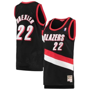Moderno Clyde Drexler Portland Trail Blazers Women's 1991/92 Hardwood Classics Swingman Jersey Black