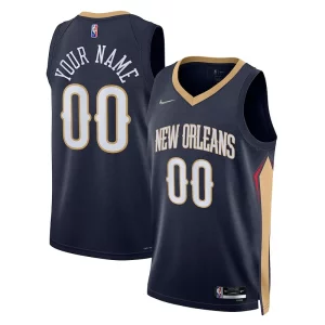 Bellissimo New Orleans Pelicans Nike 2021/22 Diamond Swingman Custom Jersey Icon Edition Navy