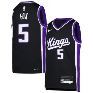Fascinante Fantastico Elegante De'Aaron Fox Sacramento Kings Nike Youth Swingman Jersey Icon Edition Purple