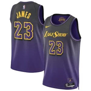 Robusto LeBron James Los Angeles Lakers Nike Unisex 2024/25 Swingman Player Jersey City Edition Purple