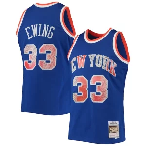 Prestigioso Versatile Eccezionale Patrick Ewing New York Knicks 1991/92 Hardwood Classics NBA 75th Anniversary Diamond Swingman Jersey Blue