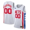 Prestigioso Brooklyn Nets Nike Unisex 2022/23 Custom Swingman Jersey Classic Edition White