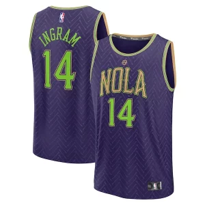Delizioso Resistente Brandon Ingram New Orleans Pelicans 2024/25 Fast Break Player Jersey City Edition Purple