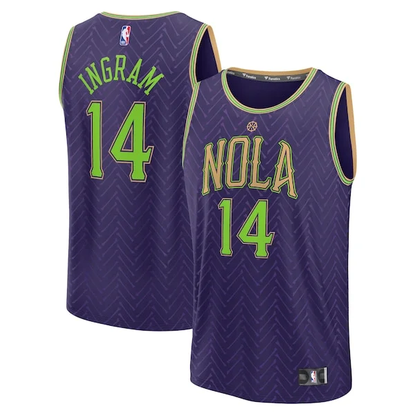 Delizioso Resistente Brandon Ingram New Orleans Pelicans 2024/25 Fast Break Player Jersey City Edition Purple