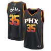 Accattivante Bellissimo Kevin Durant Phoenix Suns Fast Break Replica Player Jersey Statement Edition Black